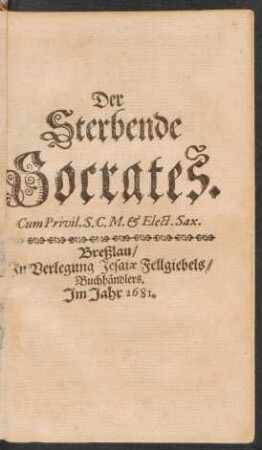Der Sterbende Socrates
