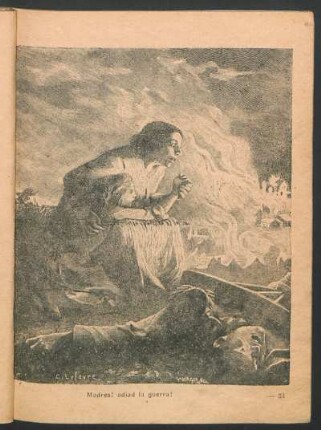 Madres! odiad la guerra! - [Dibujo por L. Lefevre]