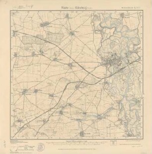 Section Pönitz - Eilenburg aus: Topographische Karte (Meßtischblätter) Sachsen