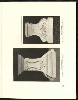 Abb. 175. + Abb. 176. Postament. Ausgeführt von der Firma J. B. Schroer, Dortmund.