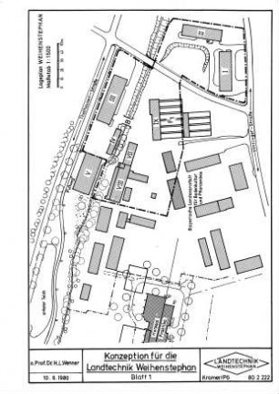 Konzeption für die Landtechnik Weihenstephan - Blatt 1