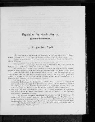 Deputation für directe Steuern. (Steuer-Deputation.)