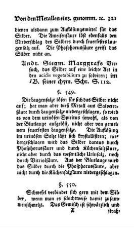 Silber mit Schwefel und Schwefelleber (§§. 550, 551)