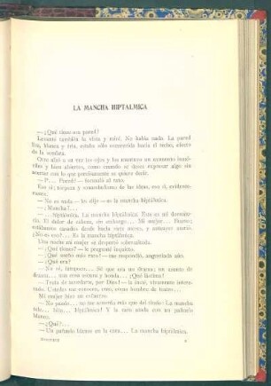 La mancha hiptalmica