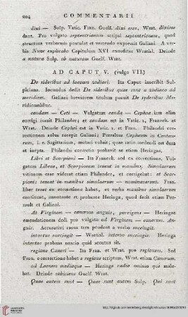 Ad Caput V