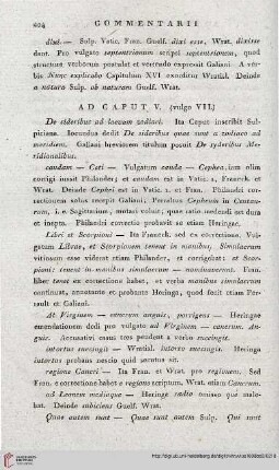 Ad Caput V