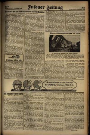 Dritte Ausgabe vom Mittwoch, den 13. November 1929.