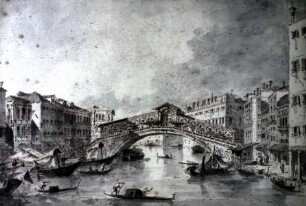 Der Canale Grande mit der Rialtobrücke (Venedig)