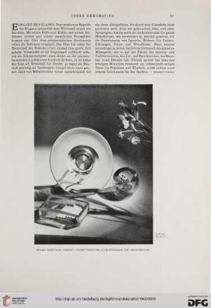 Eleganz des Glases