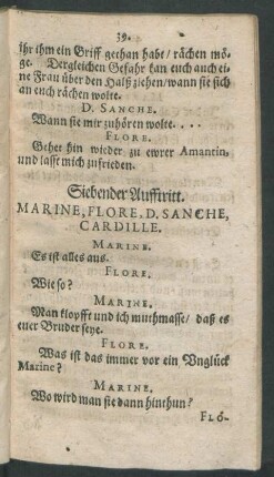 Siebender Aufftritt.