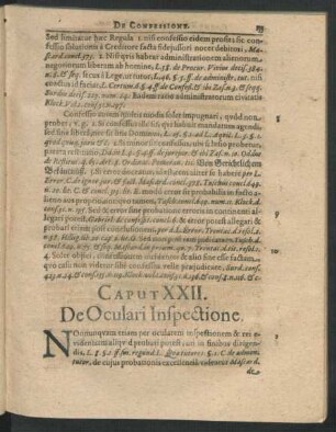 Caput XXII. De Oculari Inspectione.