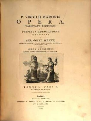 P. Virgilii Maronis Opera. 1,2, Georgica, Lib. I. - IV.