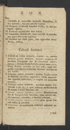 Calculi humani