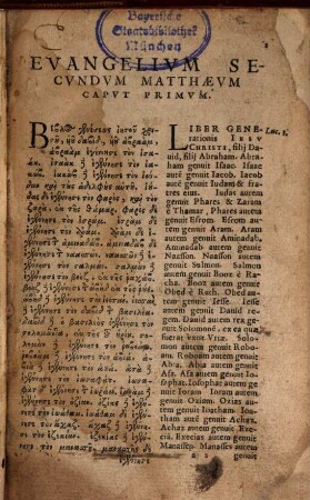 Novum Testamentum Graece et Latine