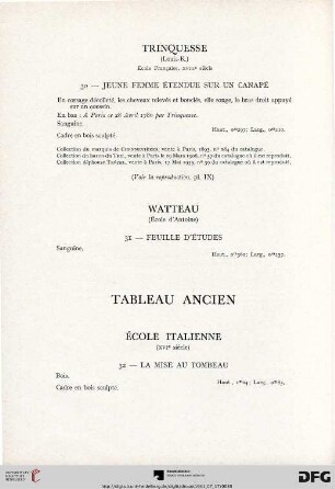 Tableau ancien avec planche IX (Nr. 32)