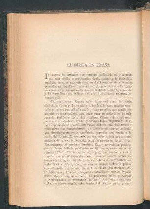 La iglesia en España
