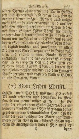 (7) Vom Leiden Christi