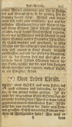 (7) Vom Leiden Christi