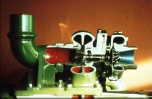 Fotografie: Dieselmotor, Abgasturbolader