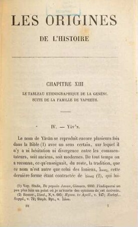 Les origines de l'histoire d'après la Bible et les traditions des peuples orientaux, 2,2