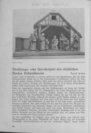 Dreikönigs- und Herodesspiel des elsässischen Dorfes Geberschweier.