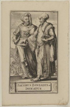 Doppelbildnis des Jacobus Zonzalus und des Donatus