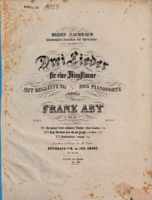 Drei Lieder für eine Singstimme mit Begleitung des Pianoforte : op. 301, 3. Geständniss