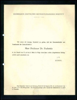 Todesanzeige Otto Puchstein