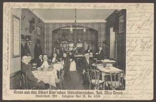 Ansichtskarte Weißbierstuben, Friedrichstraße