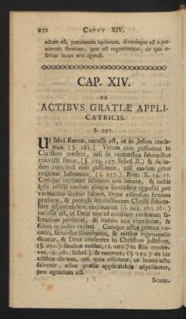 Cap. XIV. De Actibus Gratiae Applicatricis.