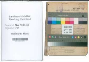 Entnazifizierung Hans Halfmann , geb. 28.04.1891 (Lehrer)