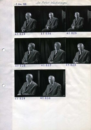 Portraitserie Peter Wackernagel