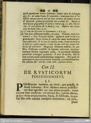 Cap. II. De Rusticorum Possessionibus