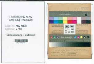 Entnazifizierung Ferdinand Schauenberg , geb. 12.09.1886 (Friseur)