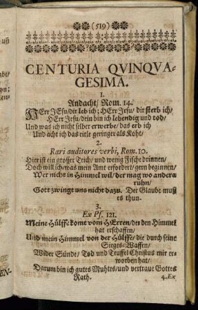 Centuria Quinquagesima.