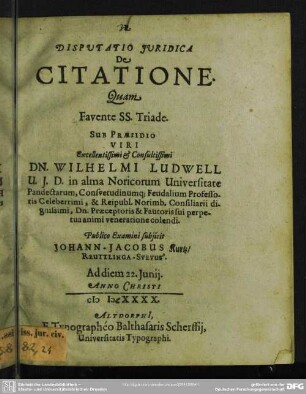 De citatione