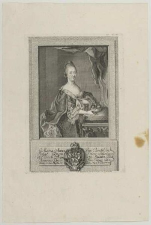Bildnis der Maria Anna, Clemens Dux Bav. Coniux