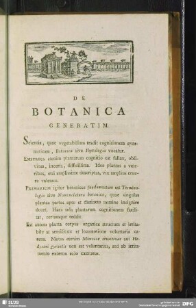 De Botanica Generatim