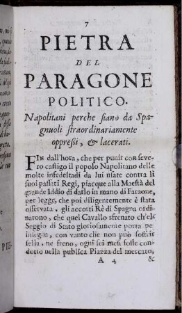 Pietra Del Paragone Politico