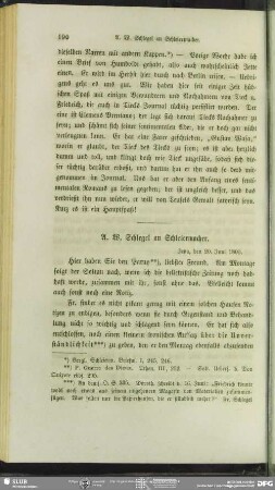 August Wilhelm von Schlegel an Friedrich Schleiermacher, Jena, 20.06.1800