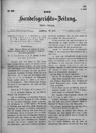 No. 27. 13. Juli 1872
