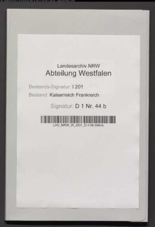 Register der hinterlegten Testamente.