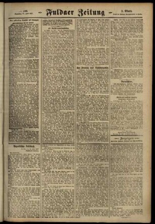 Zweite Ausgabe vom Samstag, den 21. Juli 1917.