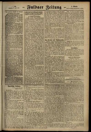 Zweite Ausgabe vom Samstag, den 21. Juli 1917.