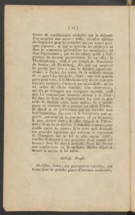 Noblesse. Peuple