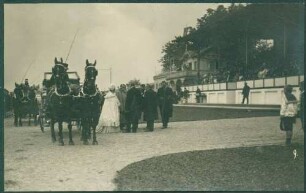 Begrüßung Großherzog Friedrichs I. und Großherzogin Luises.