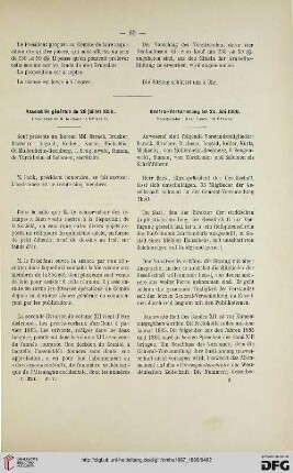 Assemblée générale du 28 juillet 1886: General-Versammlung am 28. Juli 1886