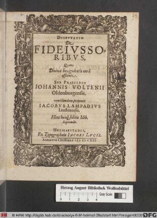 Disputatio De Fideiussoribus