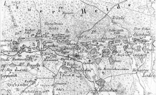 Rietschen. Atlas von Schlesien, Kreis Rothenburg, Verlag C. Flemming/Glogau, um 1850