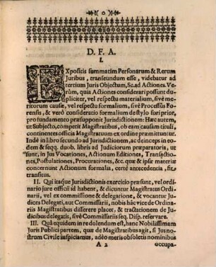 Disputatio Circularis Sexta Ad Pand. De Magistratibus Ordinariis, Qui Iuri Dicundo Praesunt